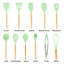 Ensemble d'ustensiles de cuisine en silicone 12 pièces avec poignées en bois, ensemble d'ustensiles de cuisine anti-rayures de qualité alimentaire pour batterie de cuisine antiadhésive-124533050