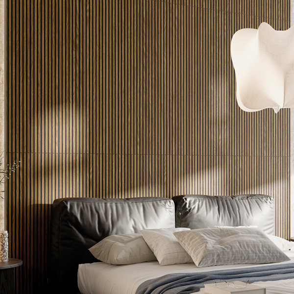 Calme 24" x 48" 3D Wood Panel Porcelain Wall Tile