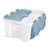Sterilite 20 Qt Hinged Lid Storage Box, Plastic Container, Washed Blue, 24 Pack-123432603