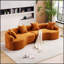 Canapé luxueux pour le salon avec coussins moelleux et design élégant, parfait pour le confort et l'élégance-213207905-213207915