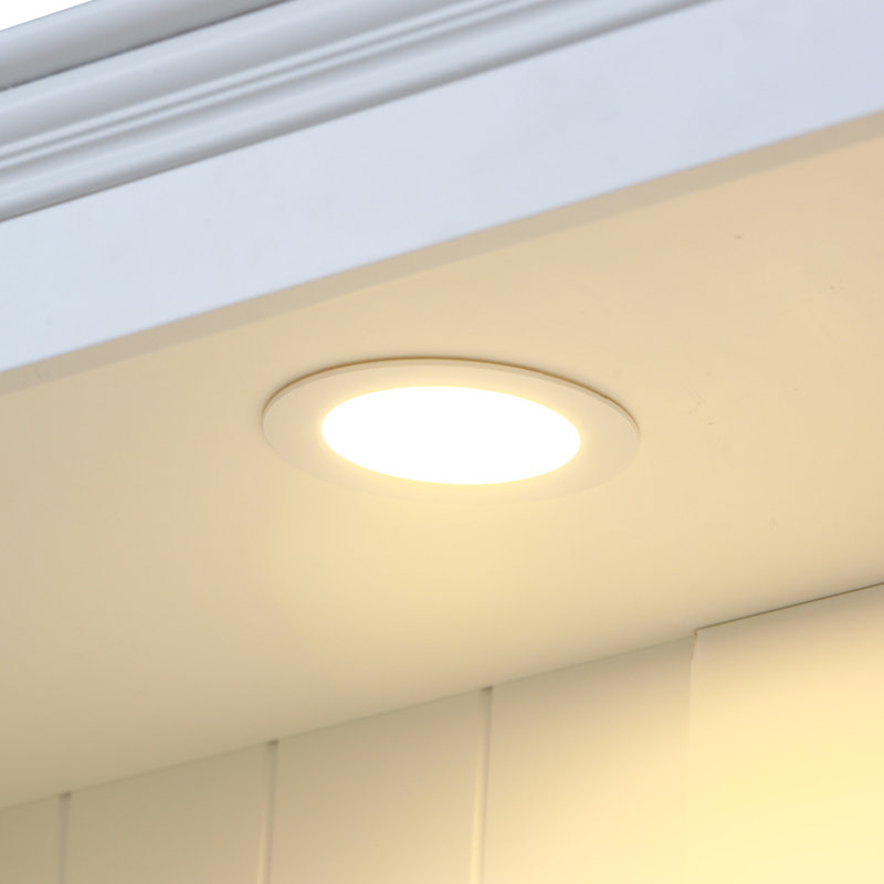 Bibliothèque 78,75 "avec 5 lumières DEL réglables, Blanc