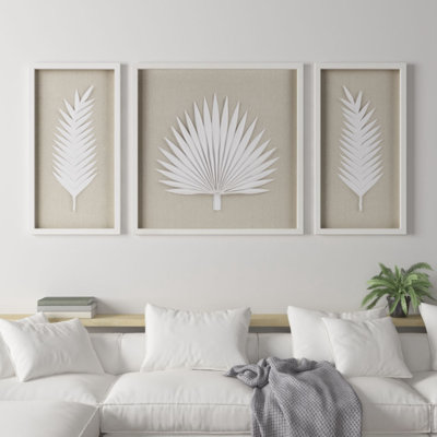 " Palm Leaves " 3 - Pieces