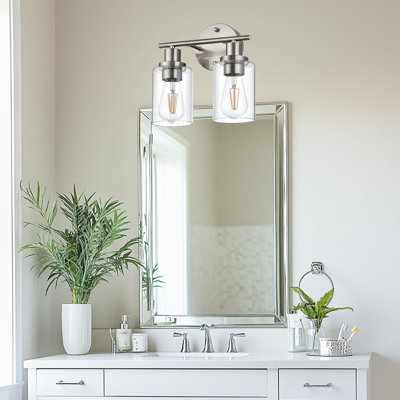 Bathroom Light Fixtures, Modern Vanity Lights Over Mirror With Clear Glass Shade, Bathroom Wall Lamp For Mirror Kitchen Living Room Hallway Cabinet Porch Bedroom Reading Room