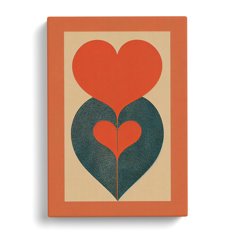 CAN-V0523-1460X Love Heco Style - Wrapped Canvas Print, 76cm H x 50cm W x 3cm D