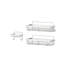 Adhesive Shower Caddy Soap Dish Holder Shelf with 5 Hooks Bathroom Organizer Basket 3 Pack, Silver