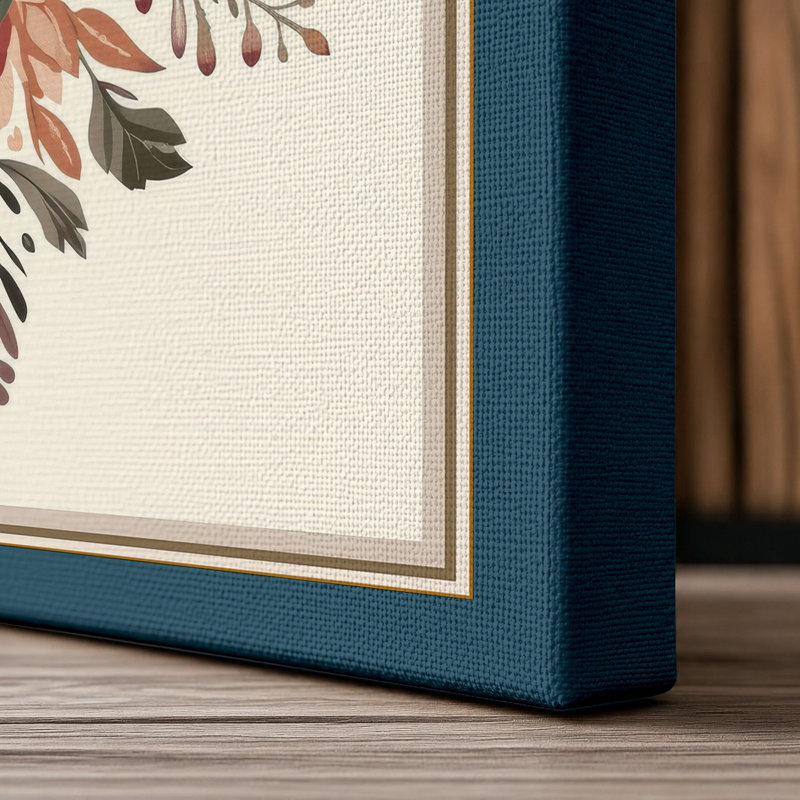 Print, 24x16 - 61.0 x 40.6 cm, Teal Border