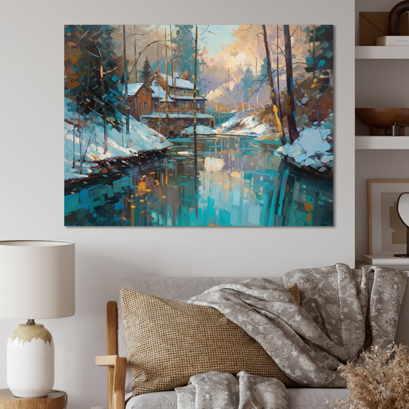 Wintery Forest III - Imprimé, H 30 po x l 40 po x P 1,5 po, Toile tendue