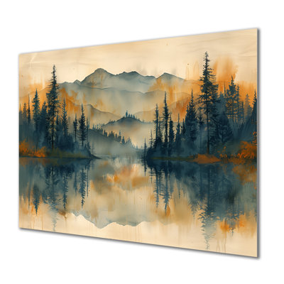 «Green Green Sunrise Fog In The Forest II», impression d'art mural forêt