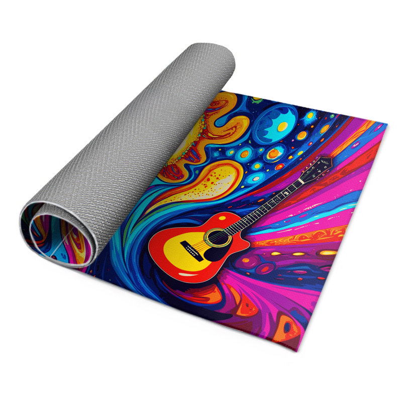 Rainbow Reverberation Indoor And Outdoor Area Rug, Rectangle 9' x 12'