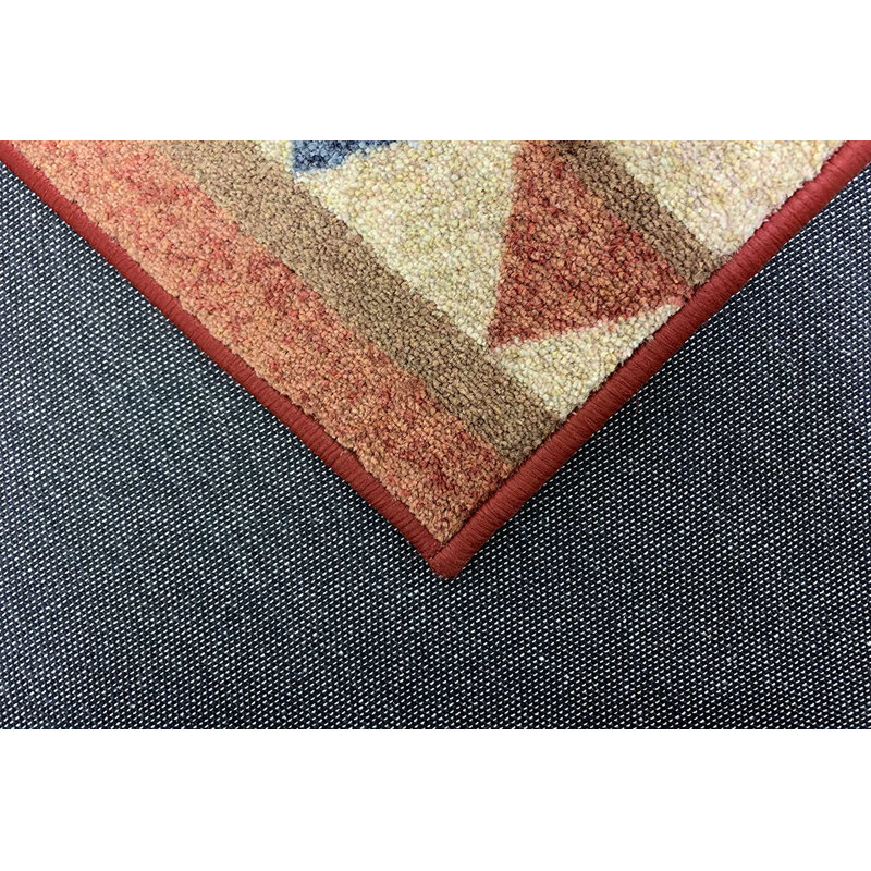 Tapis rouge / beige Seagirt, Rectangle 5 pi 3 po x 7 pi 1 po