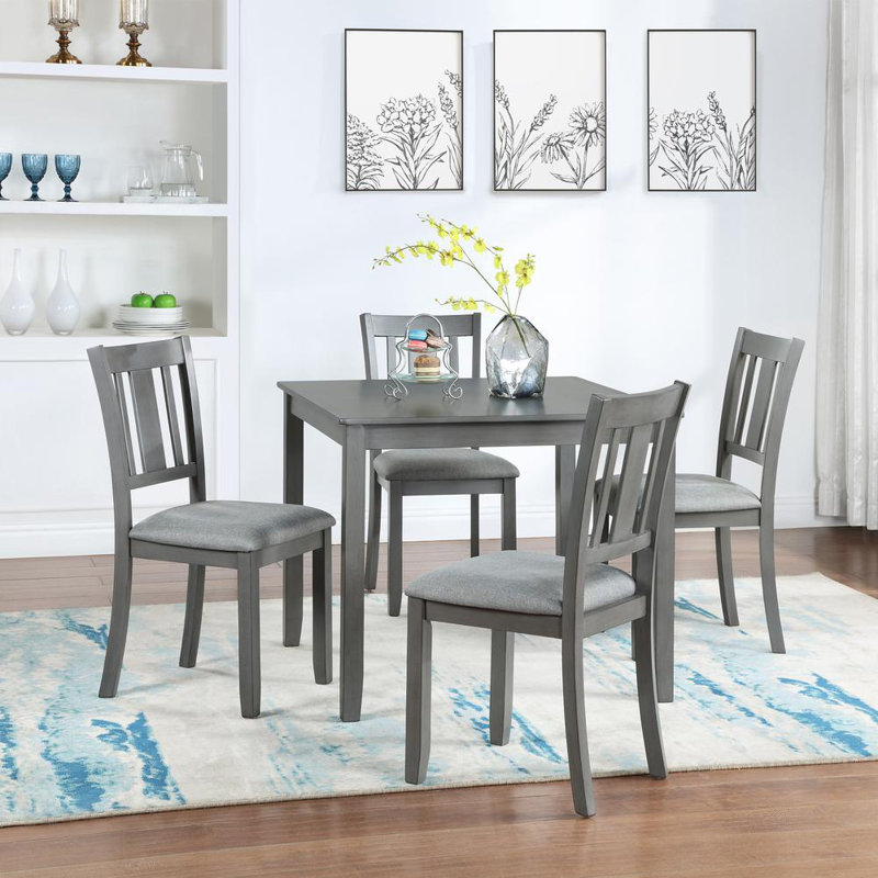 5-Piece Wooden Dining Table Set