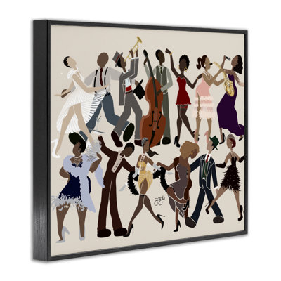 Rhythm Jazz Dancers Framed Giclee, design by Sierra Siler