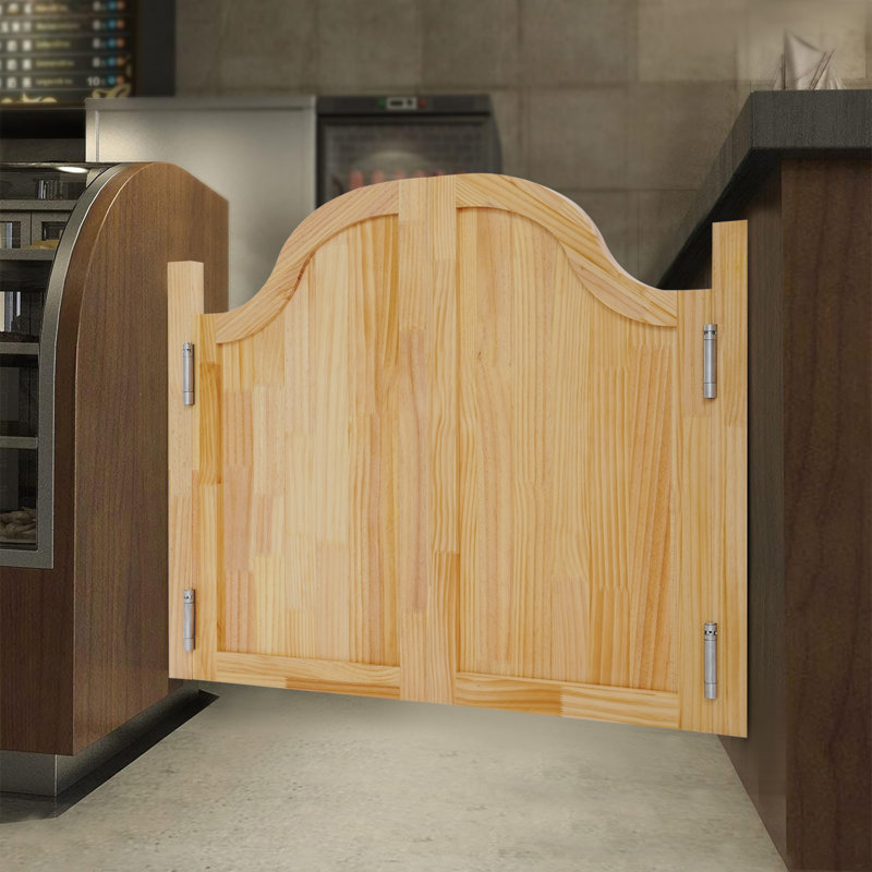 Double cloison en bois massif, 39.47" x 31.49", Log Color