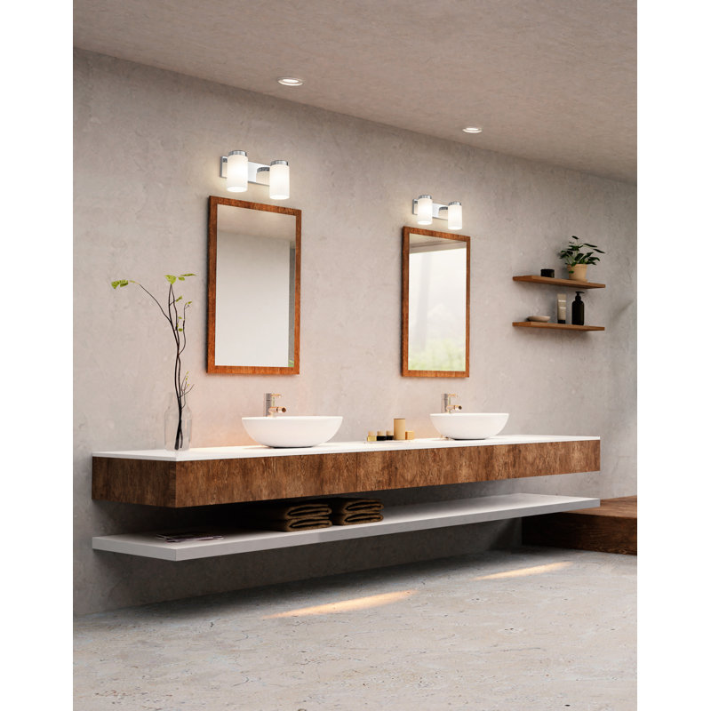 Rosevale 2 Light Vanity, Chrome