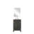 Single Bath Vanity 20 in. W x 18 in. D, Acrylic Countertop, 18 in. Mirror and Faucet Set-185077954