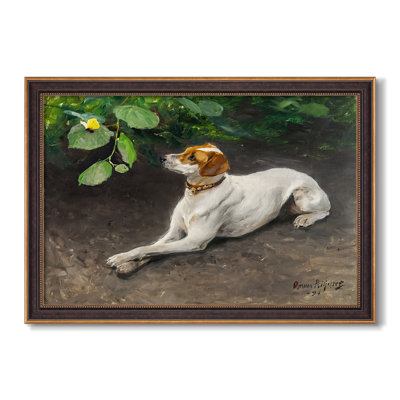 Portrait of a Dog, 1891 - Bruno Liljefors - Toile sur mesure encadrée
