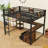 Queen 2 Drawers Metal Loft Bed With Built-In-Desk And Storage