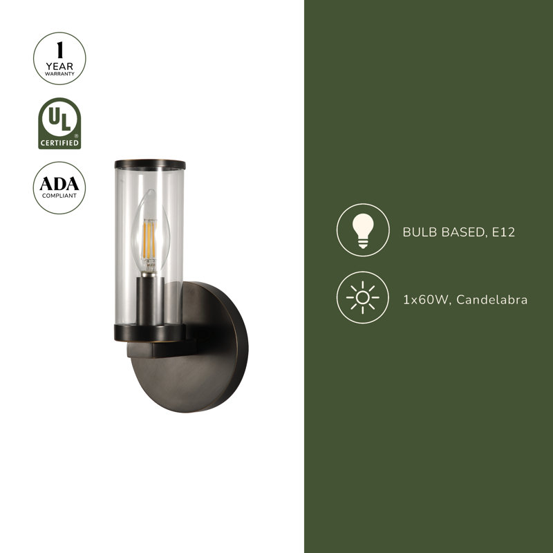 Revolve 1 - Light Wallchiere, Natural Brass