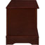 Commode traditionnelle marron chaud pour chambre à coucher - Grand espace de rangement sécurisé, bois massif, spacieuse et avec serrure