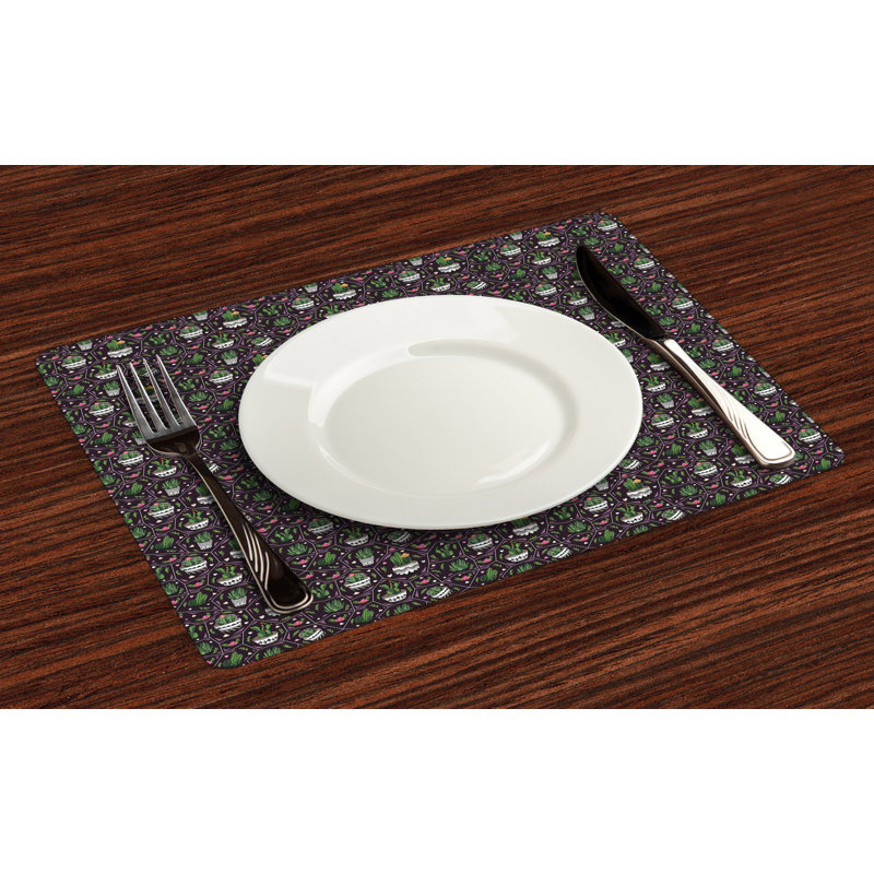 Polyester Abstract Rectangle Placemat