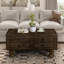 Table basse rectangulaire en bois massif-986425188