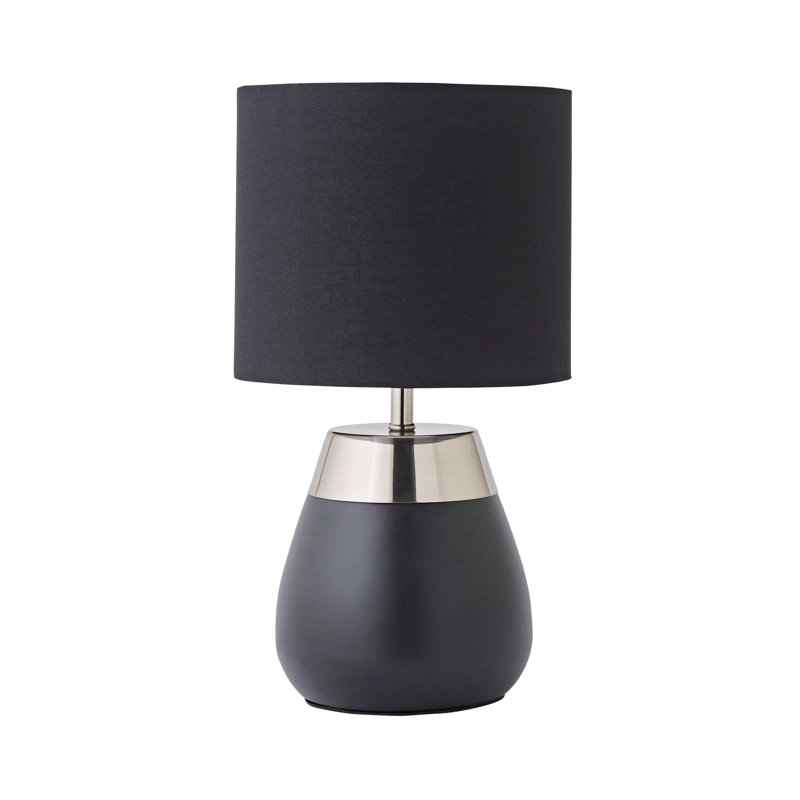 Allec Table Lamp, Black, Black