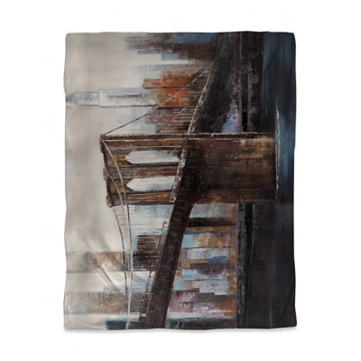 Urban Brooklyn Bridge Duvet Cover | Stylish American Bedroom
