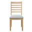 Ensemble de chaises de salle à manger de style campagnard 4 pièces, chaises rembourrées avec dossier haut, chaises sans accoudoirs classiques pour la cuisine, la chambre à coucher et le salon, (seulement chaise)-130389792