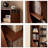Nut-Brown Solid Wood Corner cabinet