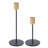 2 Pieces Iron Tabletop Candlestick