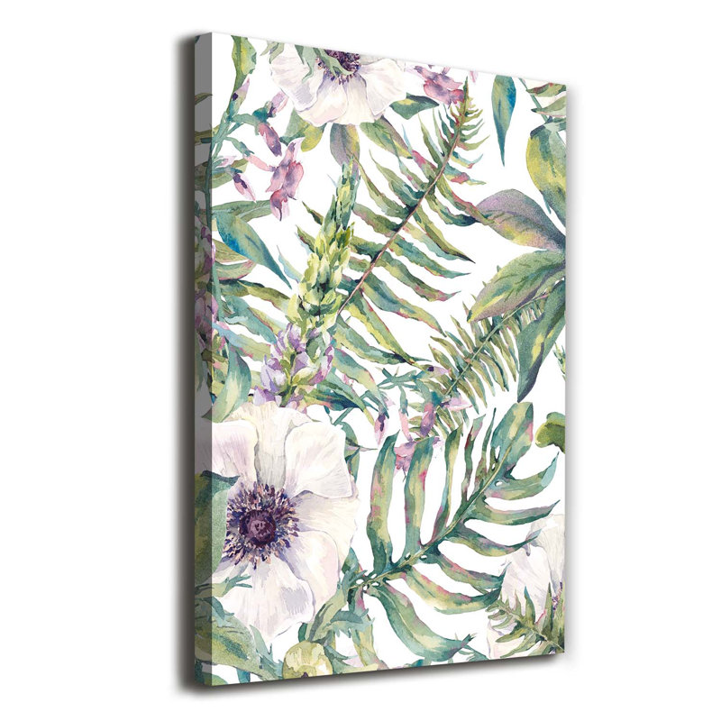 Tropical Leaves - Wrapped Canvas Print