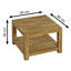 Morganti Solid Wood Four Leg Coffee Table