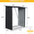 3Ft X 5Ft Metal Firewood Storage Shed - Weather- For Year-Round Use Black Galvanized Steel For All Seasons
