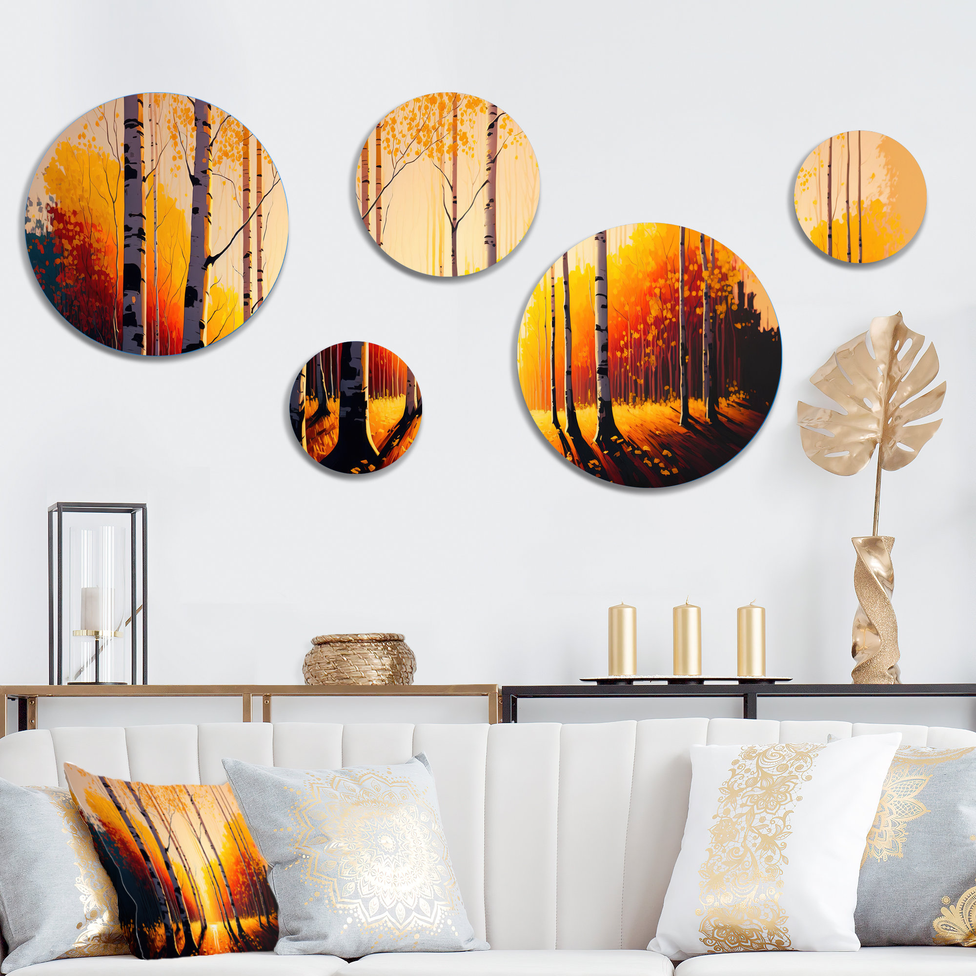 wayfair gold wall art