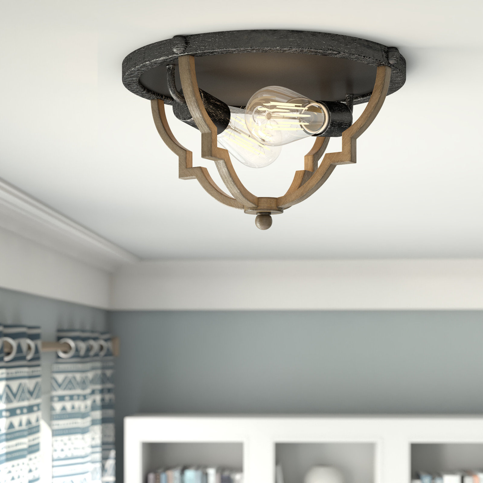 2 Light Flush Mount