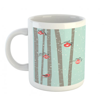 Grande tasse à café oiseaux