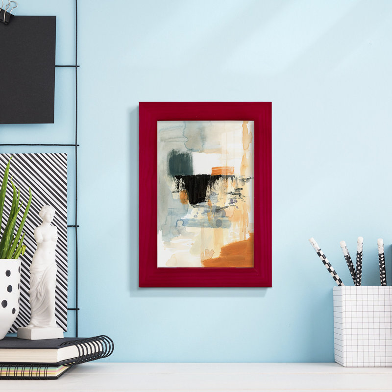 Geraldyn Seria IV, reproduction d'art encadrée, Rouge, H 6 po x l 4 po x P 1 po