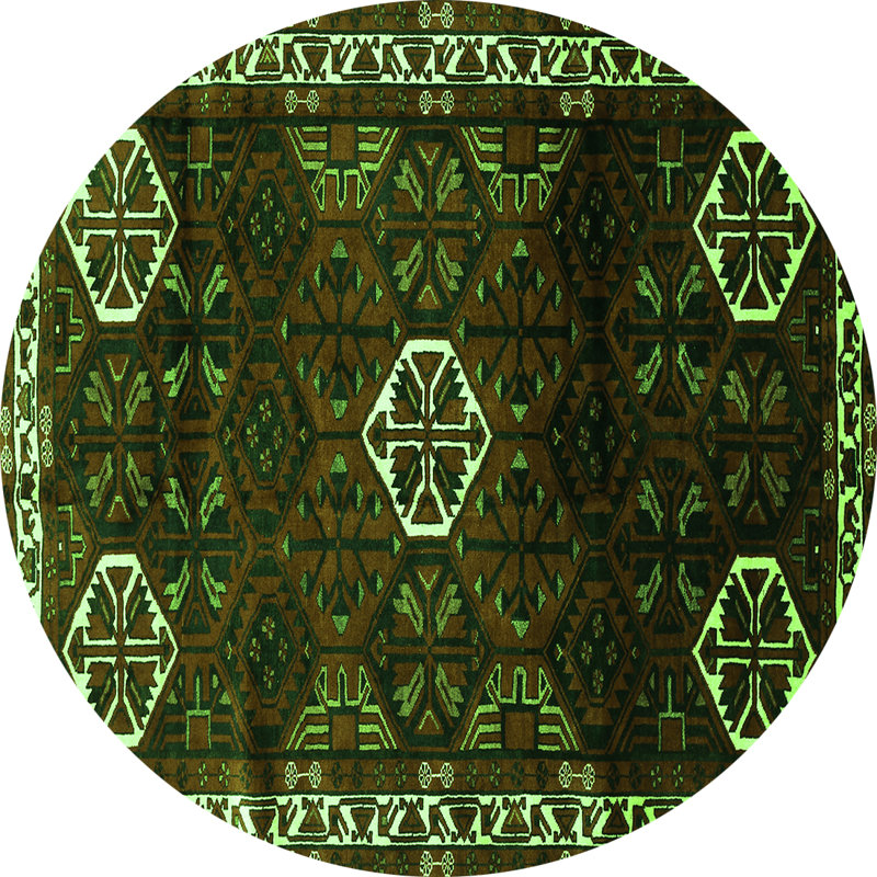 Performance Oriental Indoor Rug, Round 5'