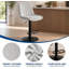 Tabouret de bar avec dossier ergonomique, chaise de bar pour comptoir de cuisine-1390905205