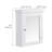 Nantwich Removable White Medicine Cabinet with Mirrored Door