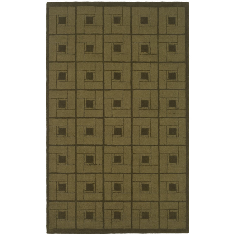 Martha Stewart Hand Tufted Wool Geometric Rug