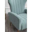 Fauteuil à oreilles en velours de 27 po de largeur Milana-379841546
