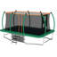 Trampoline d'extérieur carré pour enfants et adultes avec caractéristiques de sécurité avancées