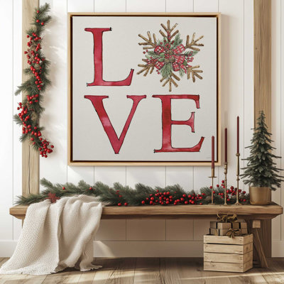 «Holiday Love», impression sur toile encadrée