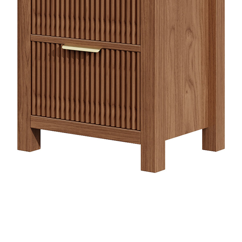 Commode 4 tiroirs (ensemble de 3), Brun