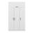 Wesa Modern White Wardrobe with Numerous Shelves, 53.1 x 92.5 x 20.5 inches | 100% Melamine Coated Particle Board, Thickness: 0.7 inches | Stylish & Functional Storage Solution for Any Bedroom or Closet, Sleek Design-111892734