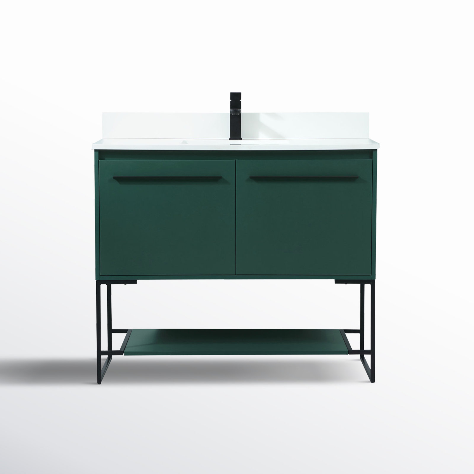 Rozell 40'' Single Bathroom Vanity, Green