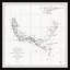 Carte rétro de Savannah, Géorgie II - Reproduction d'art graphique sur papier encadré-1765215308