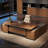 94.49"Brown L-Shaped Double-Cabinet Desk-2121836445