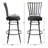 Konen Swivel Upholstered Counter Stool with Metal Frame-422246958